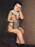 Beardsley Limner Little Boy in a Windsor Chair Spain oil painting artist